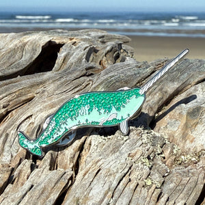 Narwhal Whale Lapel Pin