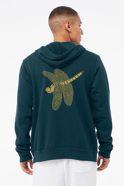 Dragonfly Jewel Ultra Soft Sponge Pullover Hoodie Atlantic