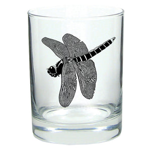 Dragonfly Jewel Rocks Glass