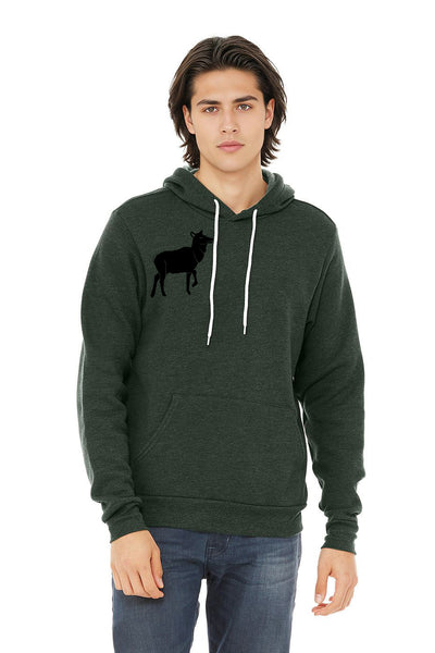 Preorder: Elk Haystack Love - Pullover Sponge Fleece Hoodie - Heather Forest