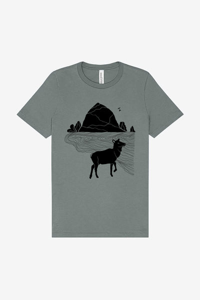 Preorder: Elk Haystack Love  - Women's Crew Neck - Blue Storm