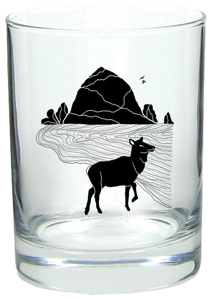 Elk Haystack Love Lowball Rocks Glass