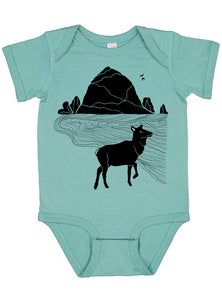 Elk Haystack Love Saltwater Infant Baby One Piece