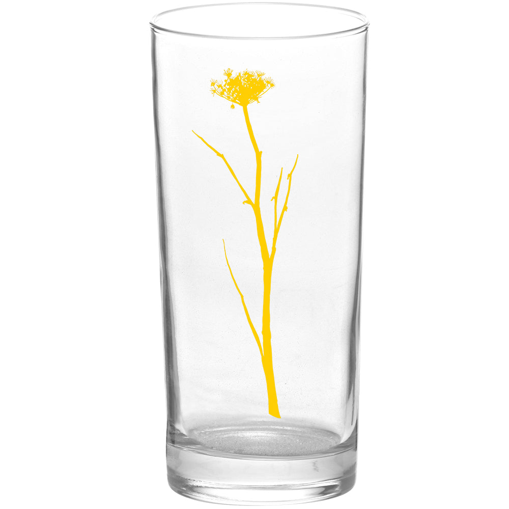 Yellow Botanica Color Tall Collins Glass - Botanical Series – Salty Raven