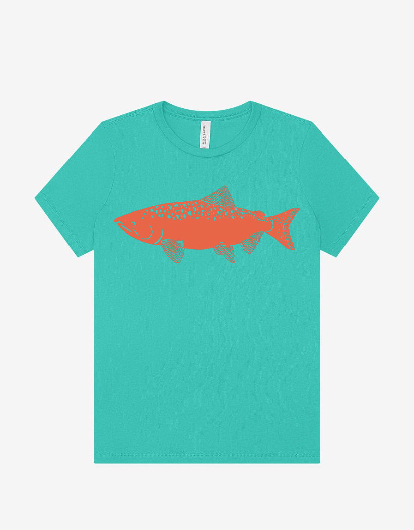 Salmon T-Shirt - Women's Teal