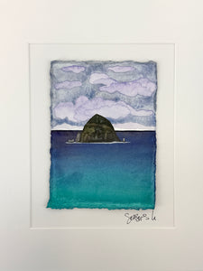 Sea to Sky 11 x 14  - Original Watercolor Paintings By Seasons Kaz Sparks