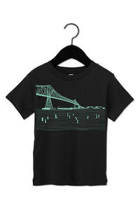 Gateway to the Sea Black Youth & Toddler T-shirt