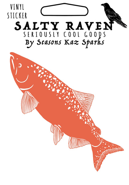 Salmon HVS Vinyl Peel Away Sticker