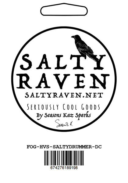 Salty Drummer HVS Vinyl Peel Away Sticker