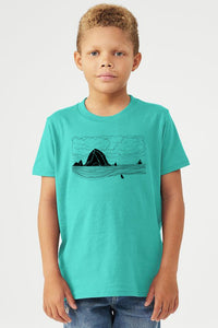 Haystack Humpback Toddler Dusty Blue & Youth Teal T-Shirt