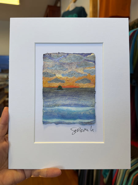 When the storm breaks 8x10  - Original Watercolor Paintings By Seasons Kaz Sparks