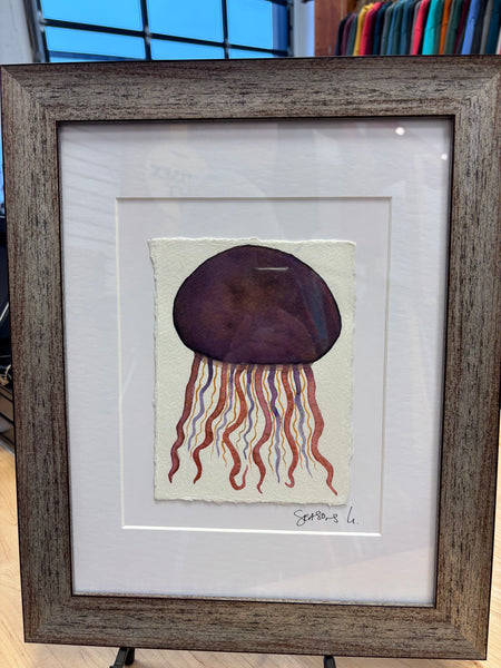 Amethyst Jelly  11x14  - Original Watercolor Paintings By Seasons Kaz Sparks