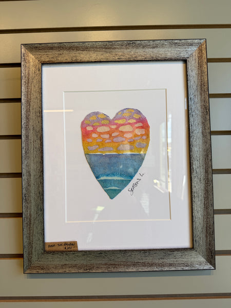 Over the Rainbow 11 x 14  - Original Watercolor Paintings By Seasons Kaz Sparks