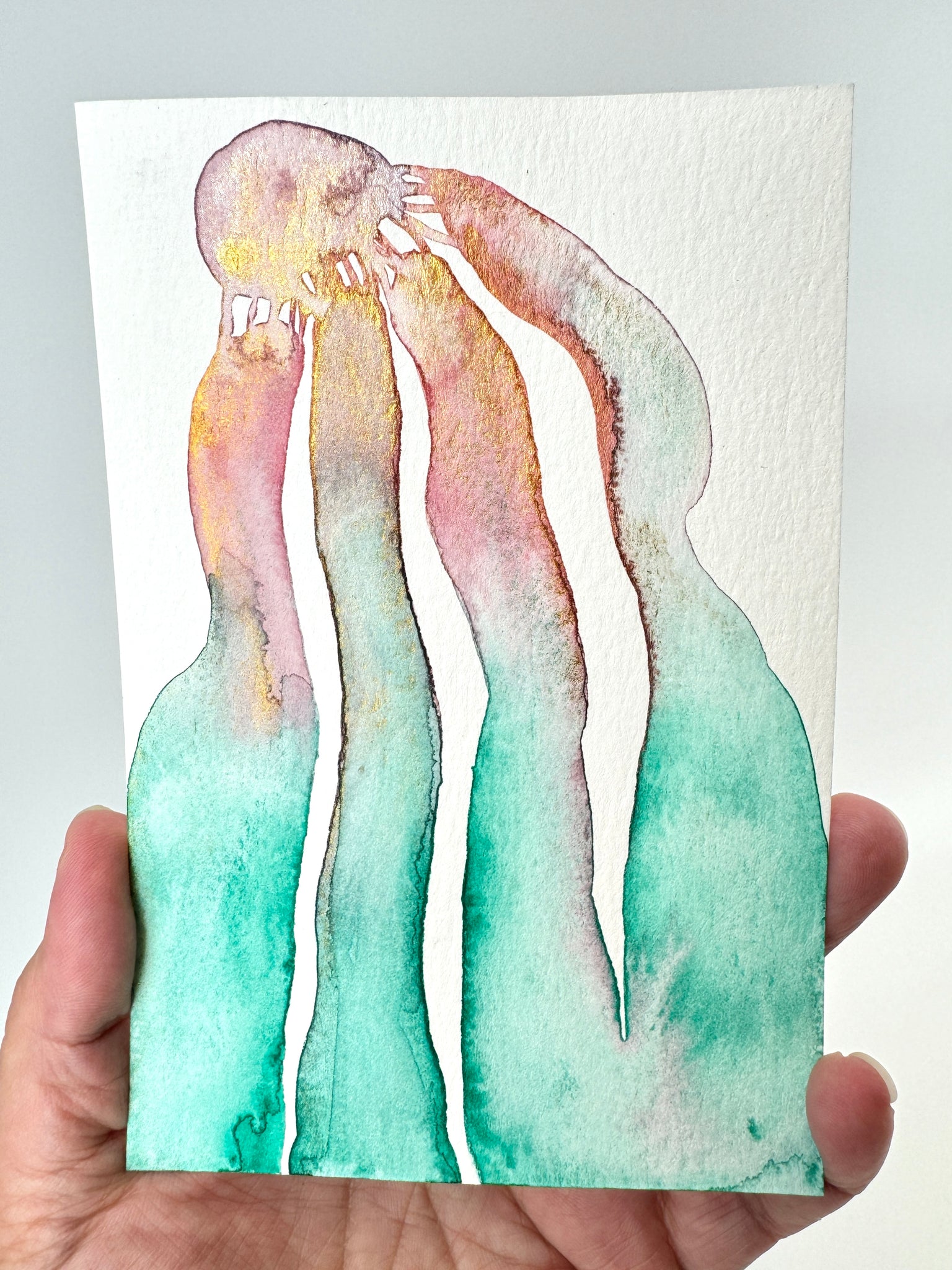 Jasper Jelly  8x10  - Original Watercolor Paintings By Seasons Kaz Sparks