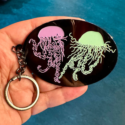 Jellyfish Key Chain