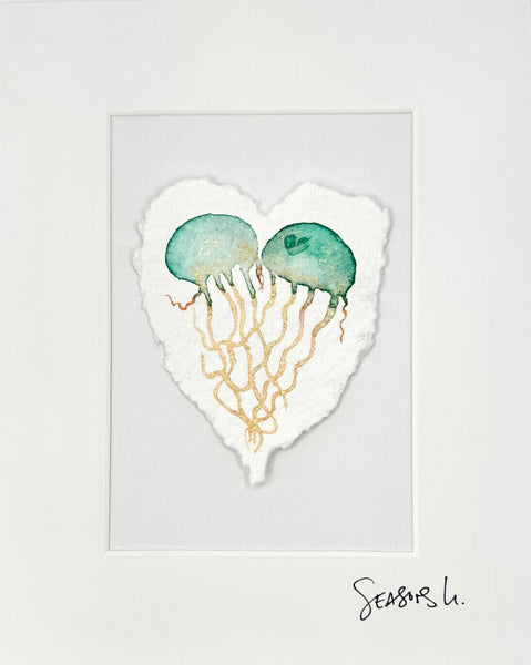 Jelly Love #6 8x10  - Original Watercolor Paintings By Seasons Kaz Sparks