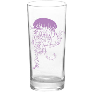 Jellyfish Vogue Color Purple Tall Collins Glass