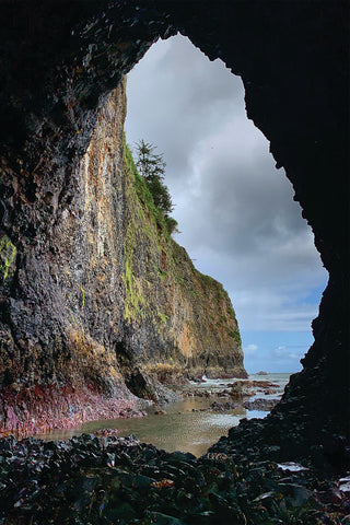 Looking Through the Sea Cave Postcard