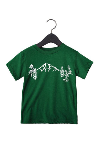 Mountain Forest T-Shirt -  Toddler & Youth Kelly Green