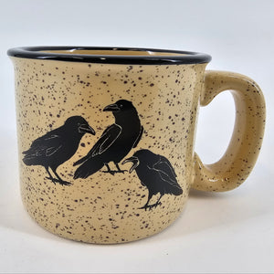 Raven's Chat Ceramic Campfire Mug