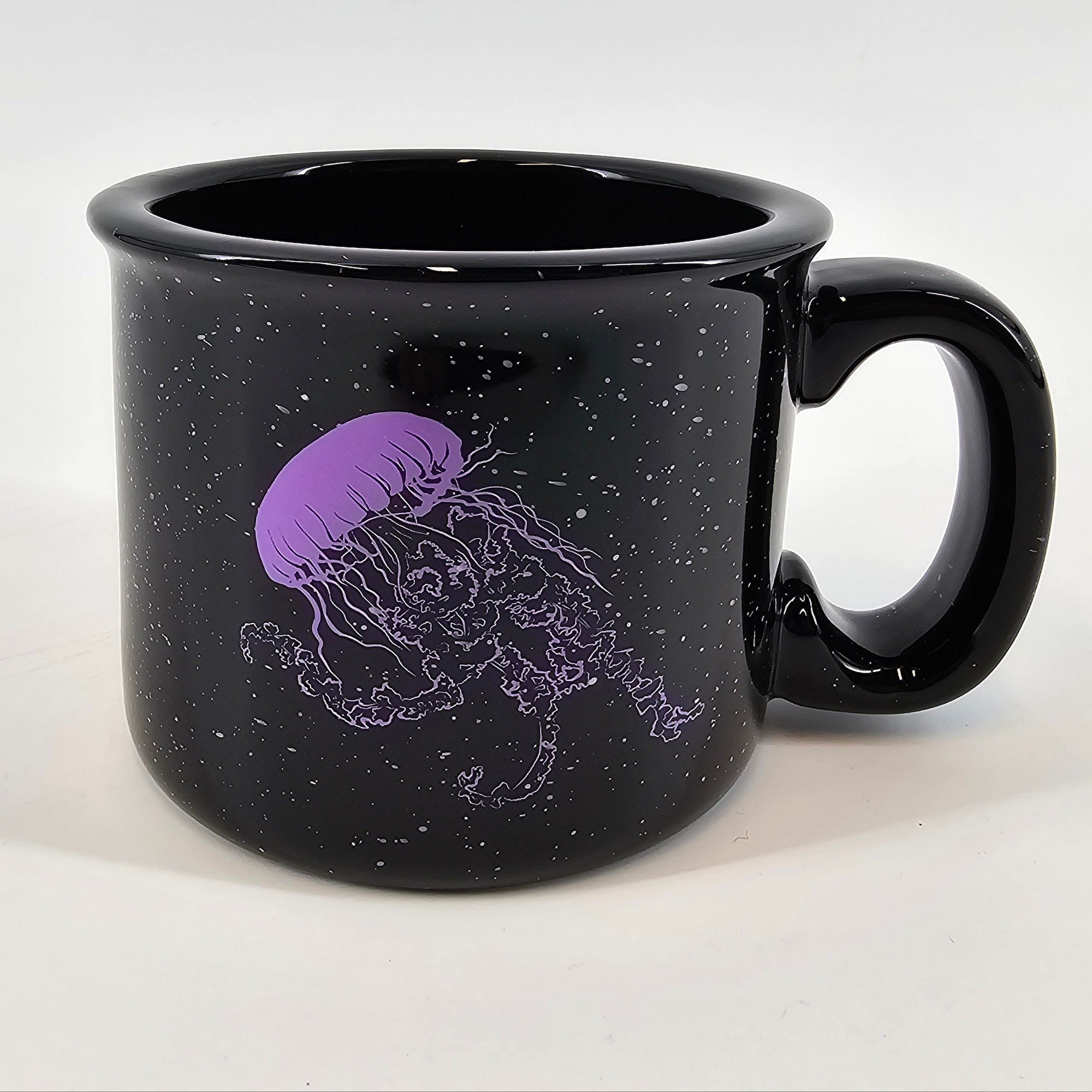 Vogue Jellyfish Black 15oz Ceramic Campfire Mug Single Boxed