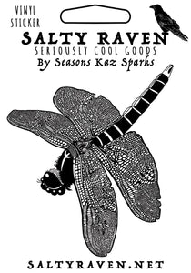 Dragonfly Jewel HVS Vinyl Peel Away Sticker