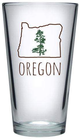 Oregon Pine Pint Glass