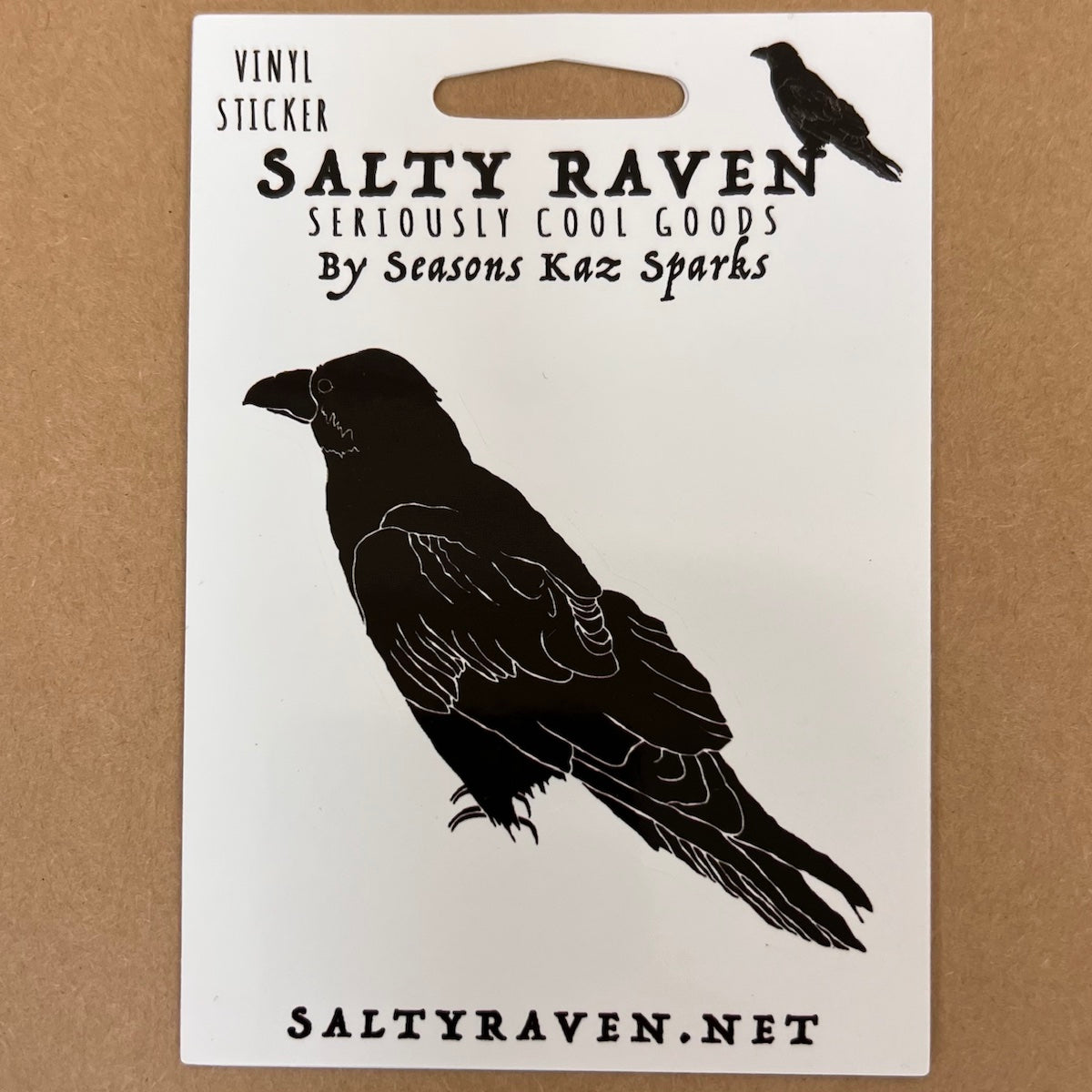 Perched Raven HVS Vinyl Stickers