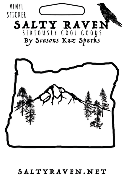 Mt Hood Oregon HVS Vinyl Sticker