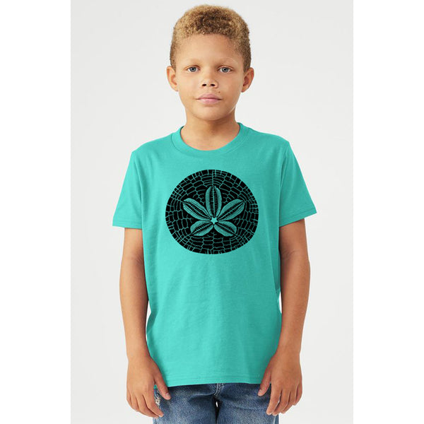 Sand Dollar - Toddler Dusty Blue & Youth T-Shirt Teal