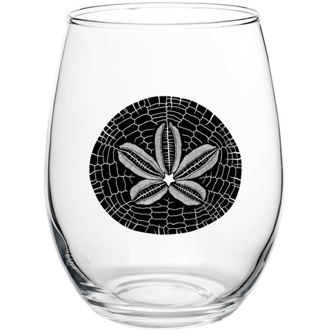 Sand Dollar Stemless Wine Glass Single Boxed & Sets