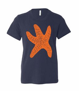 Sea Star Starfish T-Shirt - Youth Navy