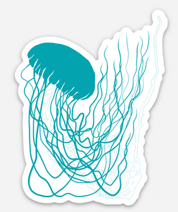 Reach Up Jellyfish Die-Cut Vinyl Sticker