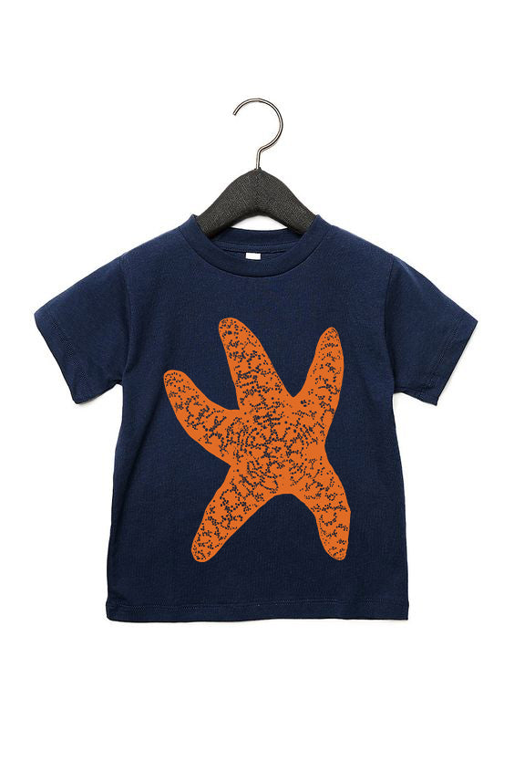 Sea Star Starfish T-Shirt - Youth Navy