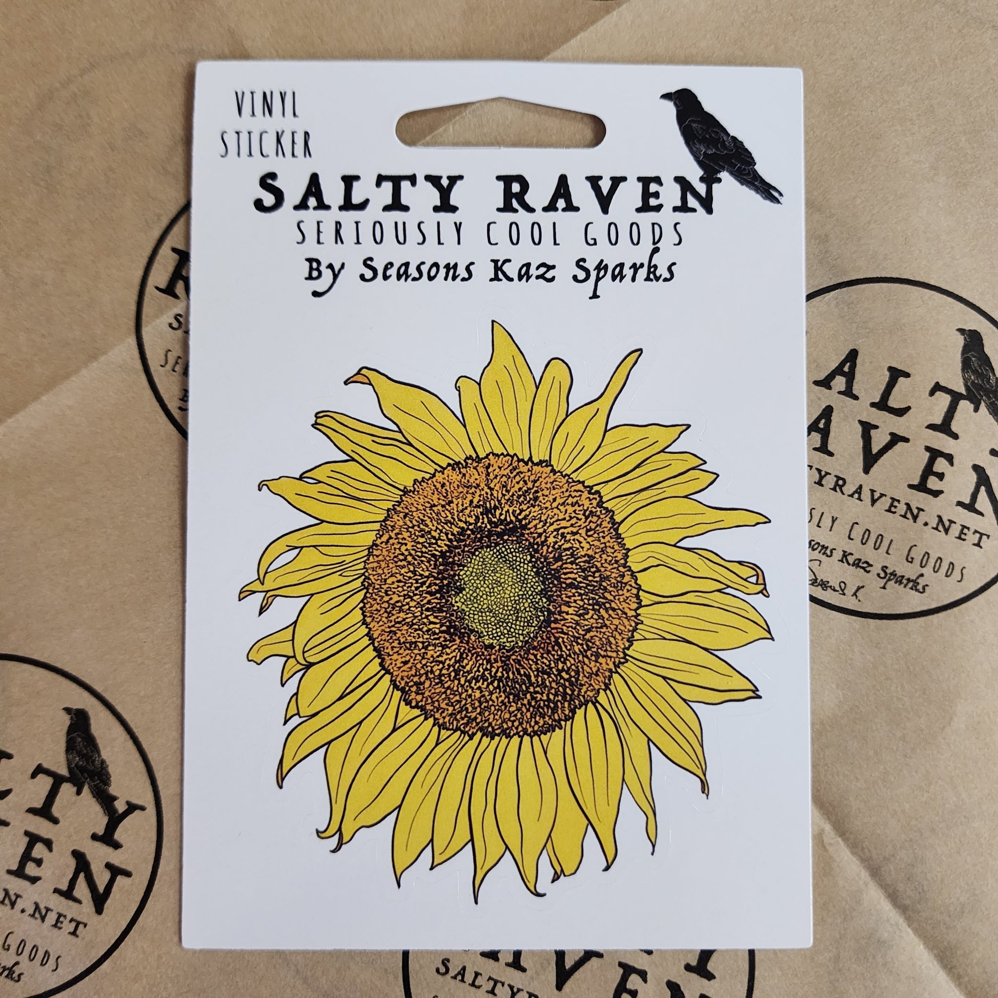 Sunflower HVS Vinyl Peel Away Sticker