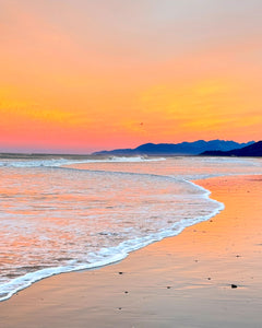 Sunrise Beach Reflection Original Photography 8x10 or 11x14