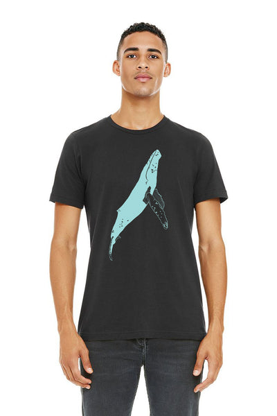 Humpback Whale Swim -  T-Shirt Unisex Dark Grey Heather