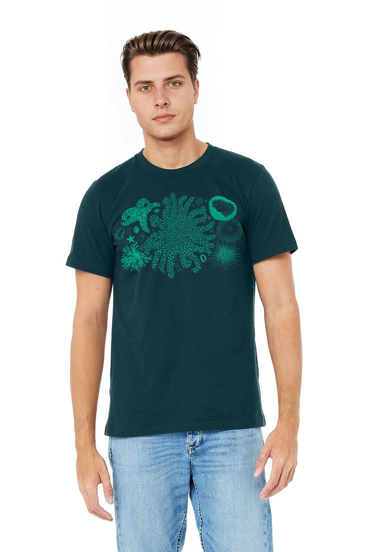 Tide Poole Treasures - Unisex Tee Shirt Atlantic