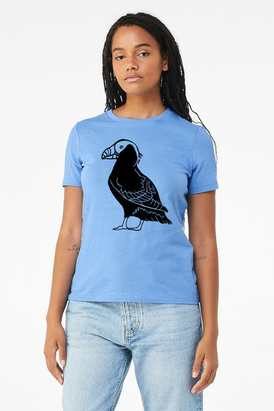 Tufted Puffin Lite Blue Women's Tee Shirt