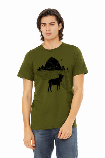 Preorder: Elk Haystack Love - Unisex T-Shirt - Olive