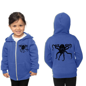 Octopus - Youth Zipped Hoodie Royal