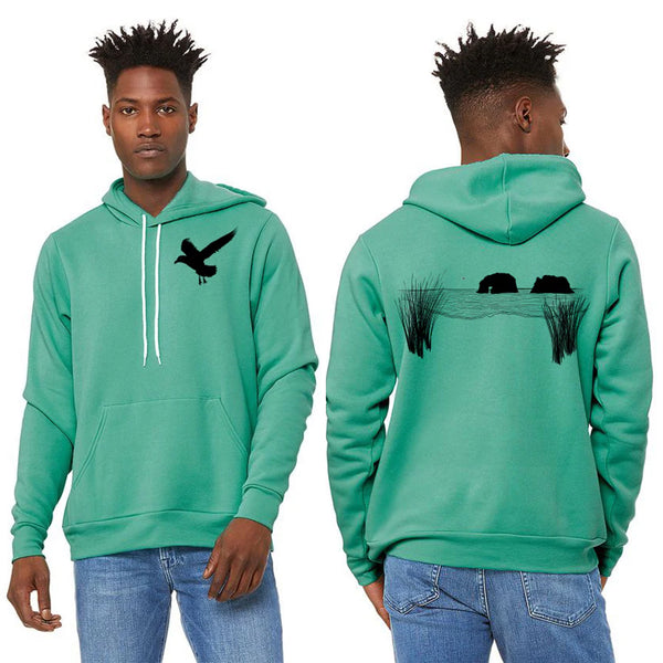 Twin Rocks Sponge Fleece Pull Over Hoodie - Unisex Teal