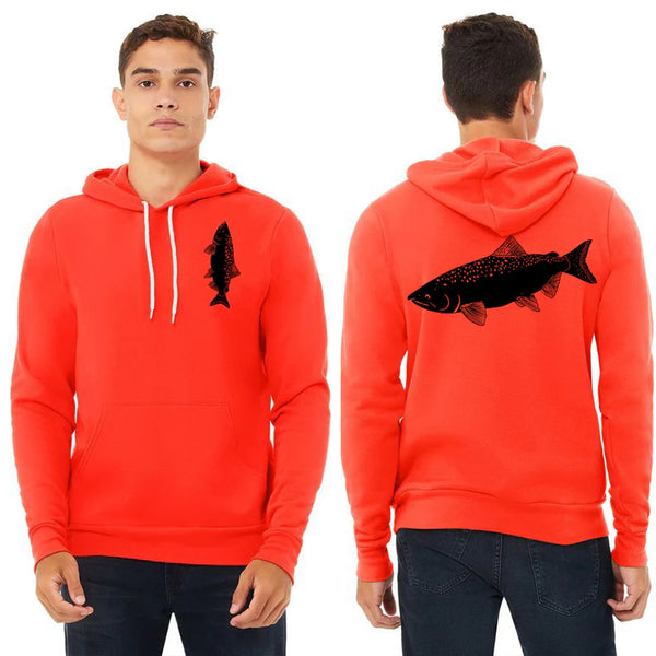 Salmon Sponge Fleece Pull Over Hoodie - Unisex Poppy