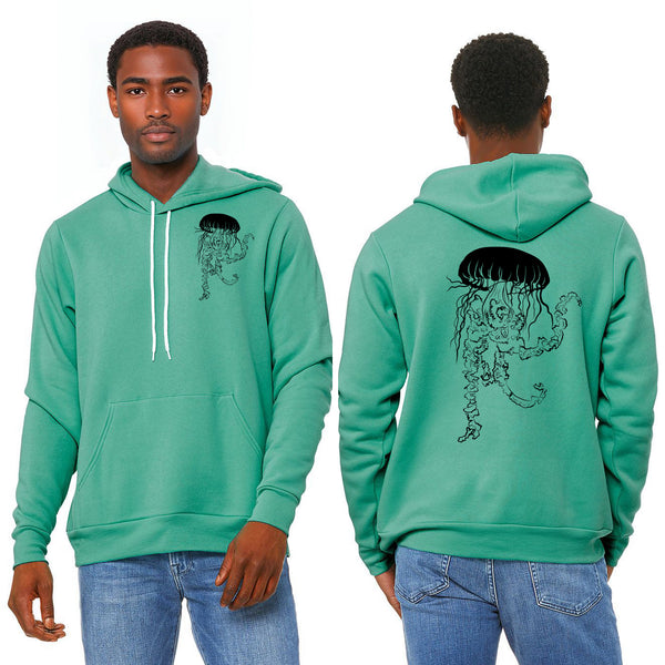Vogue Sponge Fleece Pull Over Hoodie - Unisex Teal