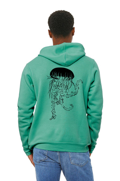 Vogue Sponge Fleece Pull Over Hoodie - Unisex Teal