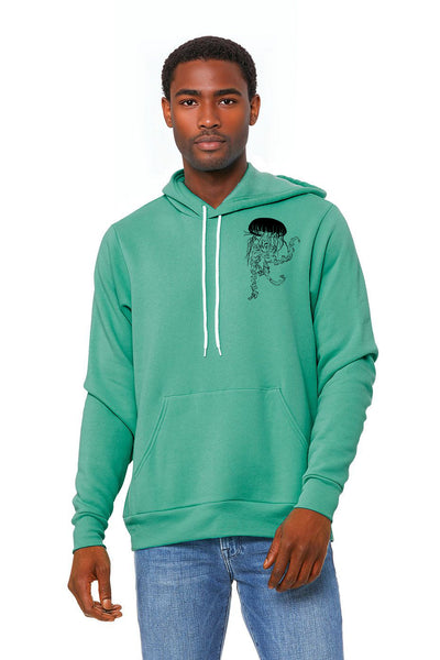 Vogue Sponge Fleece Pull Over Hoodie - Unisex Teal