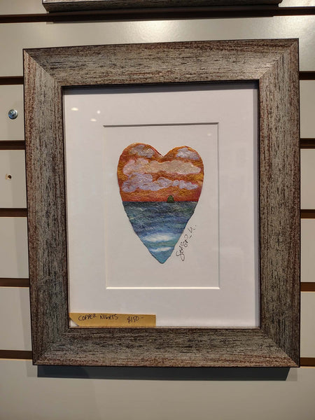 Copper Nights 8x10  - Original Watercolor Paintings By Seasons Kaz Sparks