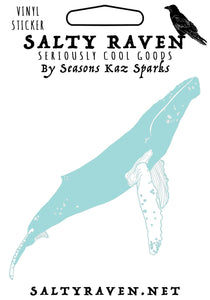 Humpback Whale HVS Vinyl Peel Away Sticker