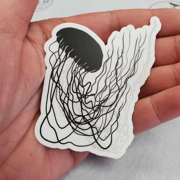 Reach Up Jellyfish Die-Cut Vinyl Sticker