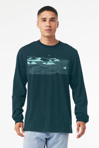 Whale's Tail Atlantic Long Sleeve Tee Shirt